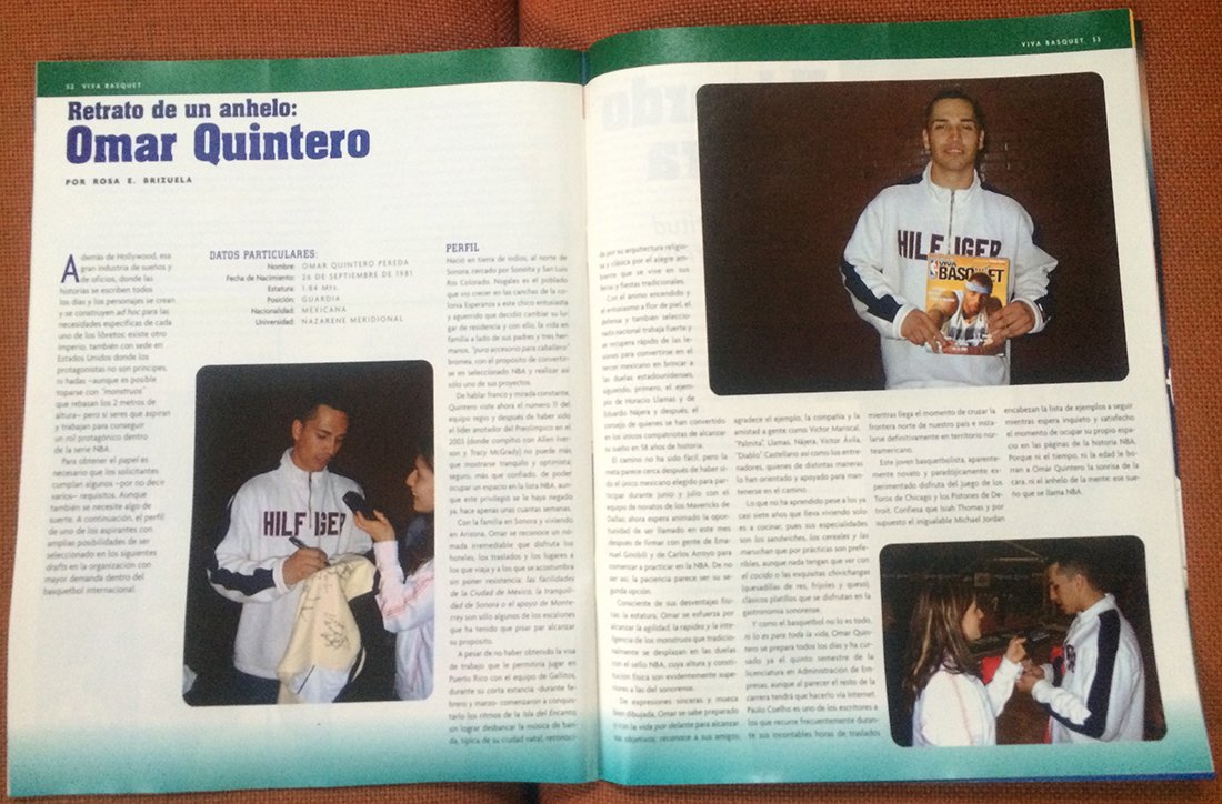 Revista de viva básquet numero 124. Octubre del 2004
