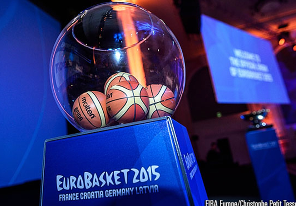 Listos los grupos del Eurobasket 2015