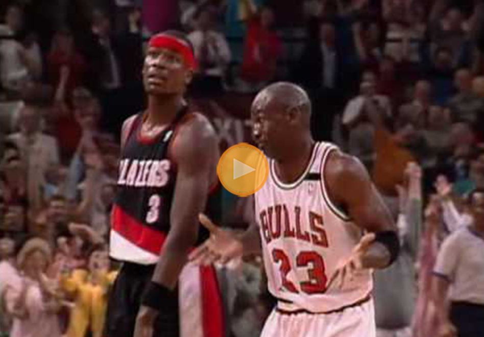 Michael Jordan y la noche del “The Shrug” por viva basquet
