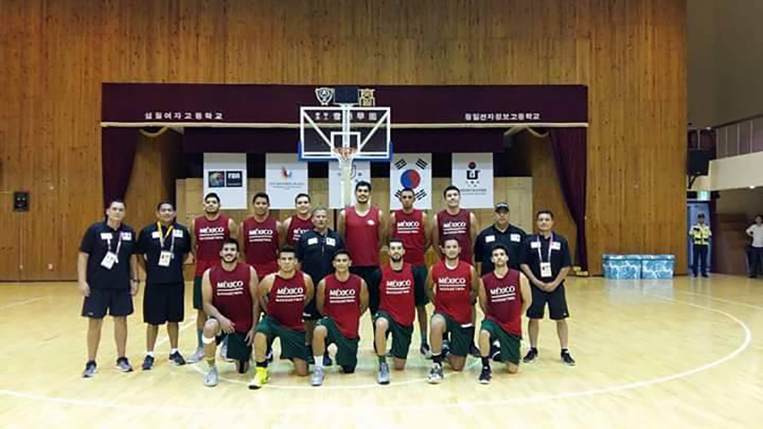  la Selección Mexicana de Basquetbol preparan el debut en el torneo de la Universiada de Gwangju 2015