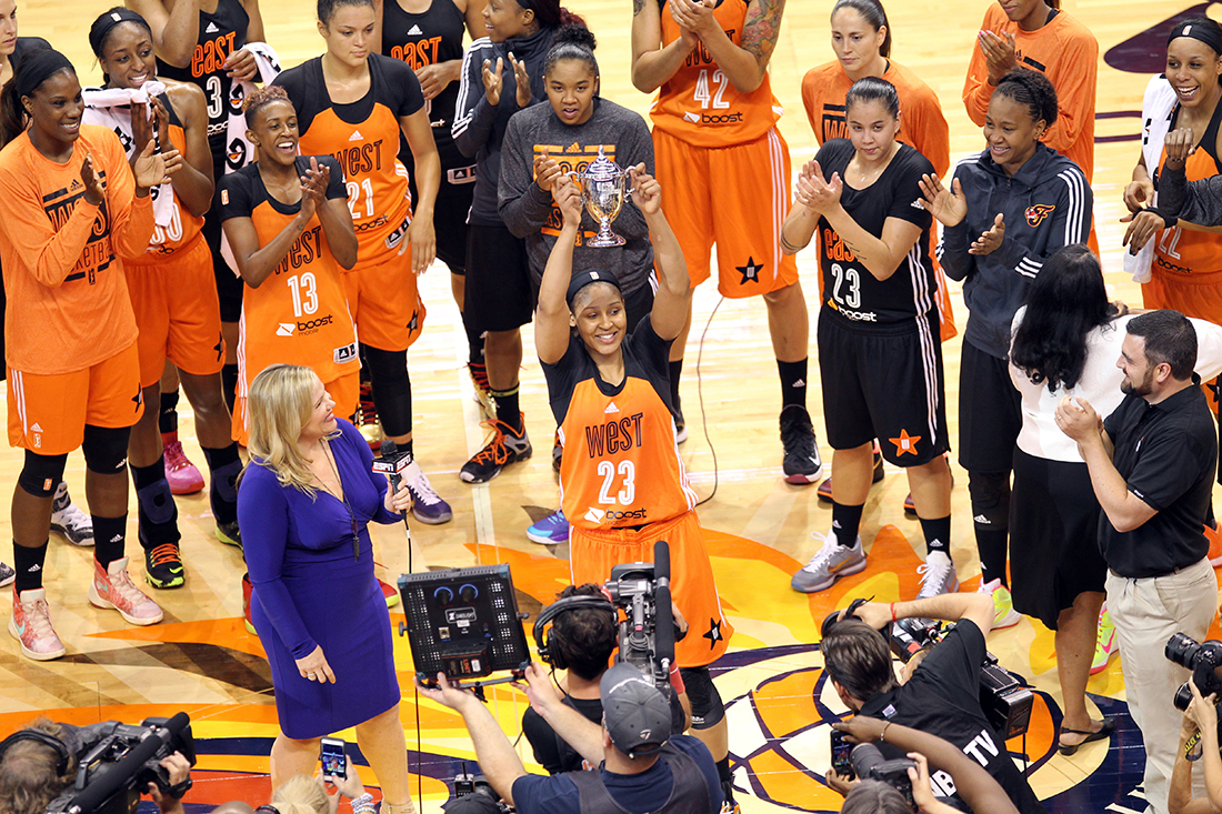 Maya Moore se roba el show en el WNBA All-Star Game