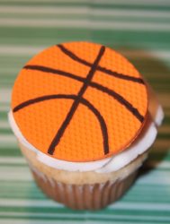 cupcake de basquetbol
