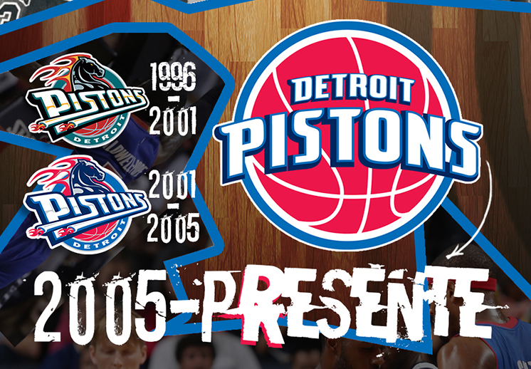 La evolthumbnail. ución del logo de los Pistons