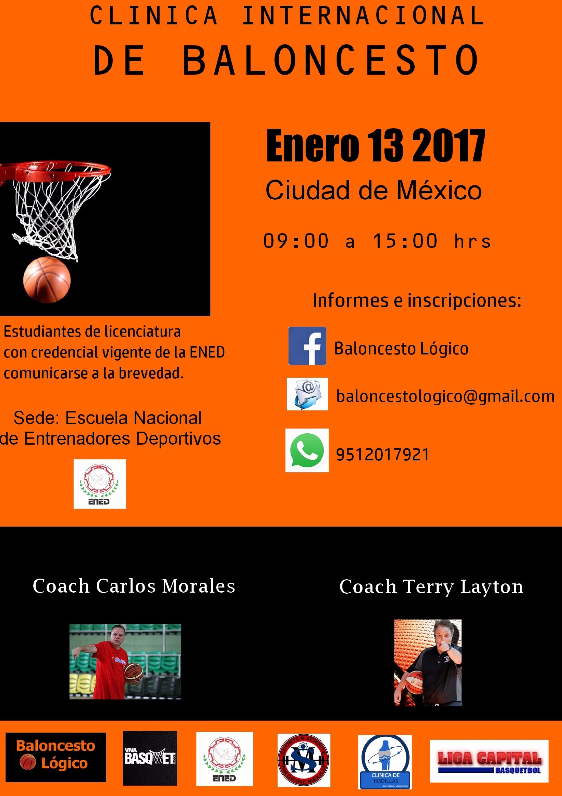Clínica de baloncesto con el Coach Morales y Terry Layton
