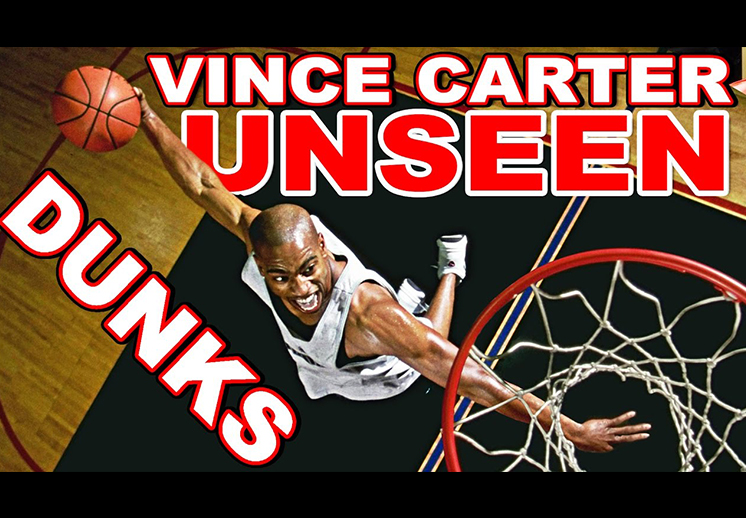 NBA presenta 40 clavadas nunca vistas de Vince Carter