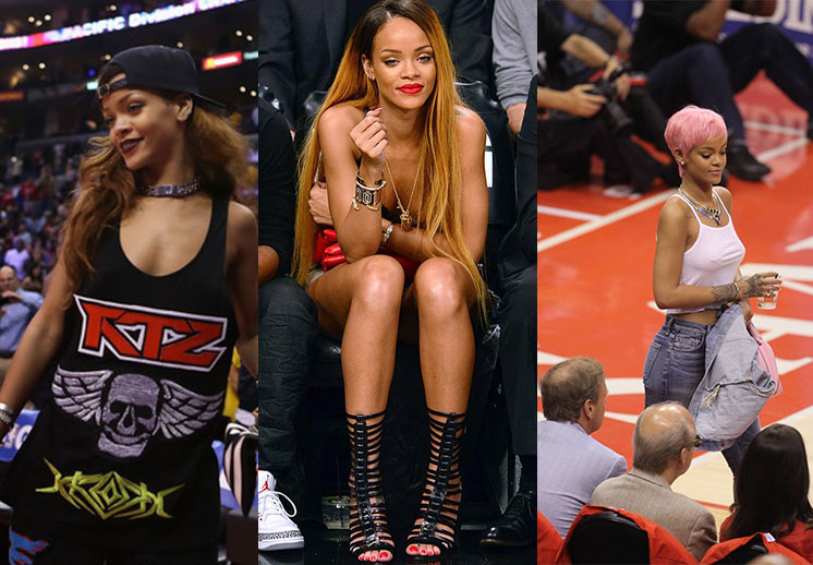 Rihanna y sus mejores fotos en la NBA