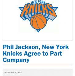 Los Knicks se despiden de Phil Jackson foto 2