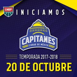 Los Capitanes debutarán el 26 de octubre en la CDMX