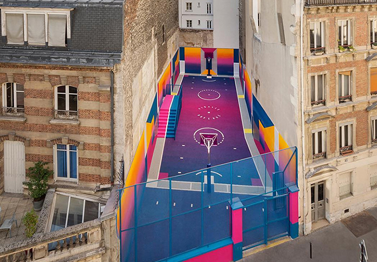 Surge una nueva cancha technicolor en Paris diseñada por Pigalle foto 3