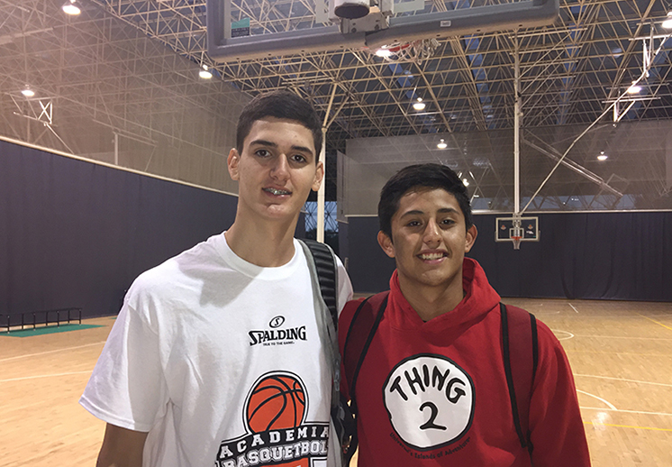 Sebastian Reynoso y Moises Andriassi. El talento mexicano del Basketball Without Borders 2017 foto 2