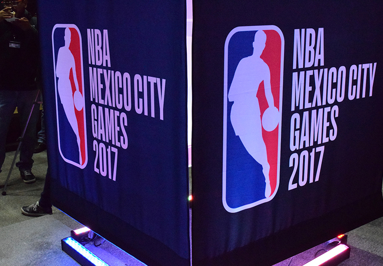 El anuncio oficial de los juegos de la NBA en México
