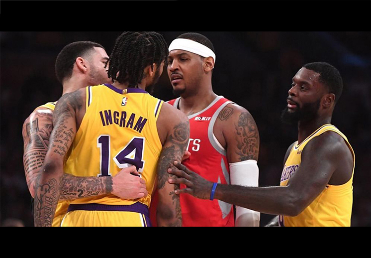 Los castigados de la pelea entre Rockets y Lakers
