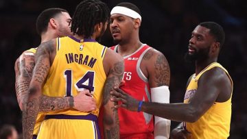 Los castigados de la pelea entre Rockets y Lakers