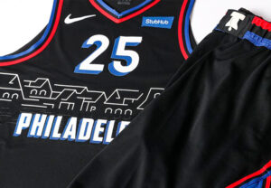 La nueva camiseta de los 76ers de Filadelfia