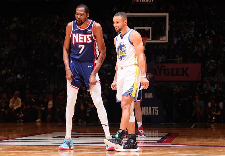 Curry y Durant elegidos los mejores del mes en la NBA