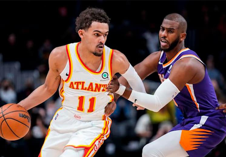 Trae Young y los Hawks enfriaron a los Phoenix Suns