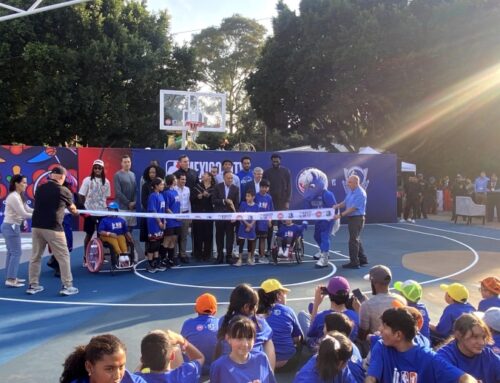 Renuevan cancha con apoyo de NBA